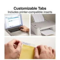 Insertable Big Tab Dividers, 5-Tab, Clear