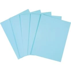Quill Brand® Cover Stock Paper, 8 1/2" X 11", Blue