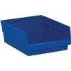 Quill Brand 11 5/8" X 11 1/8" X 4" Plastic Shelf Bin, Blue, 8/Case (BINPS105B) -Office Supplies Discount s0708489 s7