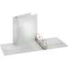 Quill Brand® Standard 3" 3 Ring View Binder With D-Rings, White (7320313) 2 Quill Brand® Standard 3" 3 Ring View Binder With D-Rings, White (7320313) -Office Supplies Discount s0817039 s7