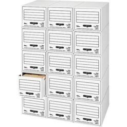 Quill Brand® Storage Drawer With Metal Frame, White, 6/Carton (07611)