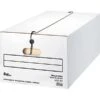 Quill Brand® 35% Recycled Corrugated File Storage Boxes, String & Button, Legal Size, White, 12/Carton (33055) 2 Quill Brand® 35% Recycled Corrugated File Storage Boxes, String & Button, Legal Size, White, 12/Carton (33055) -Office Supplies Discount s0817336 s7