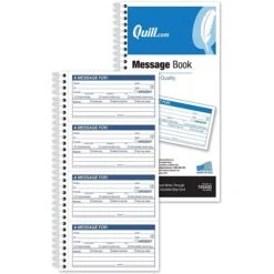 Quill Brand® Message Book, 11" X 5-1/2", White, 400 Forms/Book (745400)