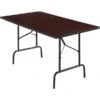 Quill Brand® Folding Table, 72"L X 30"W, Walnut (27096/51255) 1 Quill Brand® Folding Table, 72"L X 30"W, Walnut (27096/51255) -Office Supplies Discount s0951560 s7