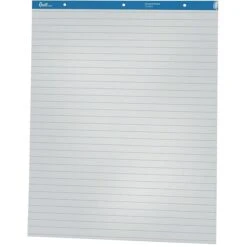 Quill Brand® Ruled Easel Pad, 27" X 34", White, 50 Sheets/Pad, 2 Pads/Box (720444)