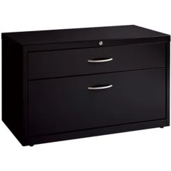 Quill Brand® 36" Low Credenza Lateral File, Box/File, Black (UN28461)