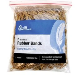 Quill Brand® Premium Rubber Band, #32, 3"L X 1/8"W, 1 Lb Resealable Bag (790032)