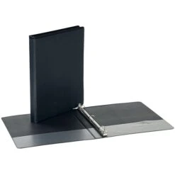 Quill Brand® 1/2 Inch, Round Ring, View Binder, Black, 6/Pack (72205BK)