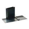 Quill Brand® Heavy Duty 2" 3 Ring View Binder, Easy Open D Rings, Black (74202BK)