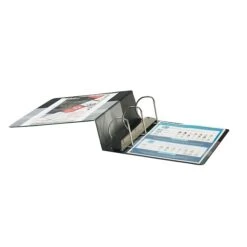 Quill Brand® Heavy Duty 4" 3 Ring Non View Binder, Easy Open D Rings, Black (780551)