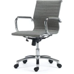 Quill Brand® Everell Fabric Managers Chair, Gray (53279) -Office Supplies Discount s1127092 s7