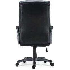 Quill Brand® Lockland Bonded Leather Big & Tall Managers Chair, Black (53235) -Office Supplies Discount s1127340 s7