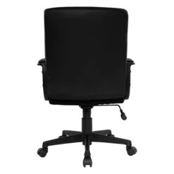 Quill Brand® Tervina Luxura Mid-Back Manager Chair, Black (56904) -Office Supplies Discount s1164473 s7