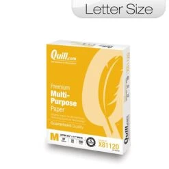 Quill Brand® 8.5" X 11" Premium Multi-Purpose Paper, 20 Lbs., 97 Brightness, 500 Sheets/Ream (X81120)