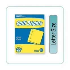 Quill Brand® Brights Multipurpose Colored Paper, 20 Lbs., 8.5" X 11", Lemon Yellow, 500 Sheets/Ream (722431)