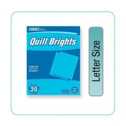 Quill Brand® Brights Multipurpose Colored Paper, 20 Lbs., 8.5" X 11", Blue, 500 Sheets/Ream (722321)