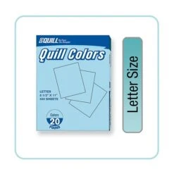 Quill Brand® 30% Recycled 8.5" X 11" Multipurpose Paper, 20 Lbs., Blue, 500 Sheets/Ream (720559)