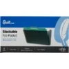 Quill Brand® Single Pocket Plastic Letter Size Wall File, Smoke (737301) -Office Supplies Discount s1191991 s7