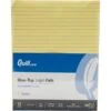 Quill Brand® Glue-Top Legal Pad, 8-1/2" X 11", Wide Ruled, Canary Yellow, 50 Sheets/Pad, 12 Pads/Pack (RP811C) -Office Supplies Discount s1192091 s7 1