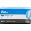 Quill Brand® Mini Binder Clips, 1/4" Capacity, Black, 12/Box (720100) 1 Quill Brand® Mini Binder Clips, 1/4" Capacity, Black, 12/Box (720100) -Office Supplies Discount s1192304 s7