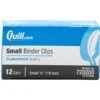Quill Brand® Small Binder Clips, 3/8" Capacity, 12/Box (720200-QCC) 1 Quill Brand® Small Binder Clips, 3/8" Capacity, 12/Box (720200-QCC) -Office Supplies Discount s1192314 s7