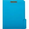 Quill Brand® Standard 3-Tab Colored File Folders, 2-Fasteners, Letter, Assorted Tabs, Blue, 50/Bx (7354BE) -Office Supplies Discount s1192324 s7