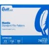 Quill Brand® File Folders, 1/3-Cut Assorted, Letter Size, Manila, 500/Carton (740137CT)