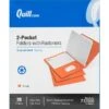 Quill Brand® 2-Pocket Folders With Fasteners, Orange, 25/Box (712880) -Office Supplies Discount s1194108 s7
