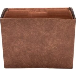 Quill Brand® Heavy-Duty Reinforced Expanding File, 1-31 Index, 31 Pockets, Letter Size, Brown (723312)