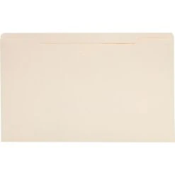 Quill Brand® Reinforced File Jacket, Legal Size, Manila, 100/Box (4930)