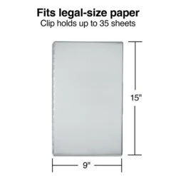 Quill Brand® Aluminum Clipboard, Legal, Silver, 8.5" X 14", 1/PK