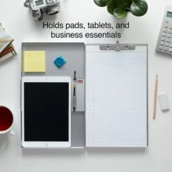 Quill Brand® Aluminum Clipboard, Legal, Silver, 8.5" X 14", 1/PK -Office Supplies Discount s1206520 s7