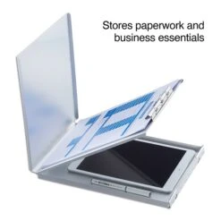 Quill Brand® Aluminum Storage Clipboard, Letter, Silver, 12-3/4" X 9-1/4" X 1-1/8", 1/Pk -Office Supplies Discount s1206526 s7