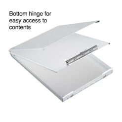 Quill Brand® Aluminum Storage Clipboard, Letter, Silver, 12-3/4" X 9-1/4" X 1-1/8", 1/Pk -Office Supplies Discount s1206527 s7