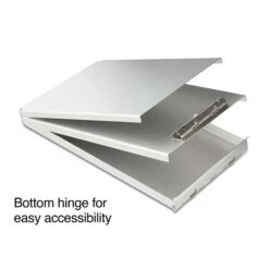 Quill Brand® Aluminum Clipboard, Memo, Silver, 10" X 6-1/4" X 1-1/8", 1/Pk -Office Supplies Discount s1206607 s7