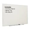Quill Brand® Standard Durable Melamine Dry-Erase Whiteboard, Aluminum Frame, 3' X 2' (28339-CC) -Office Supplies Discount s1219443 s7