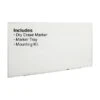 Quill Brand® Standard Durable Melamine Dry-Erase Whiteboard, Aluminum Frame, 8'W X 4'H (28346-CC)