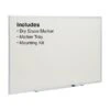 Quill Brand® Standard Durable Melamine Dry-Erase Whiteboard, Aluminum Frame, 5' X 3' (52676/28326)