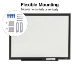 Quill Brand® Melamine Dry-Erase Whiteboard, Aluminum Frame, 2' X 1.5' (28679-CC) -Office Supplies Discount s1219557 s7