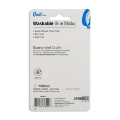 Quill Brand Washable Glue Sticks, 0.28 Oz., Purple, 4/Pack (25959-QCC)