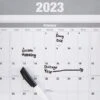 2023 Quill Brand® 24" X 36" Monthly Dry Erase Wall Calendar, Reversible, Gray (5216923QCC)