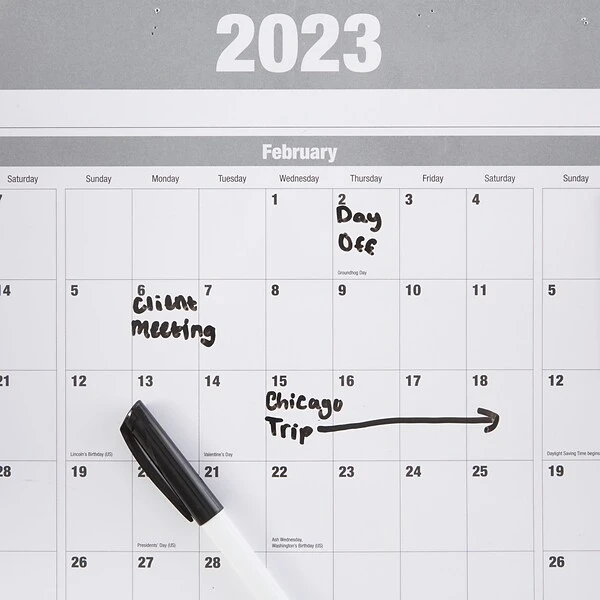 2023 Quill Brand® 24" X 36" Monthly Dry Erase Wall Calendar, Reversible, Gray (5216923QCC) 3 2023 Quill Brand® 24" X 36" Monthly Dry Erase Wall Calendar, Reversible, Gray (5216923QCC)