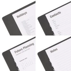 2023 Quill Brand® 5" X 8" Daily Planner, 5 X 8, Black (5215823QCC) -Office Supplies Discount s1225433 s7