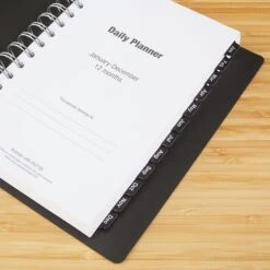 2023 Quill Brand® 5" X 8" Daily Planner, 5 X 8, Black (5215823QCC) -Office Supplies Discount s1225436 s7