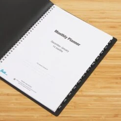 2023 Quill Brand® 8" X 11 14-Month Monthly Planner, 8x11, Black (5216023QCC) -Office Supplies Discount s1225439 s7