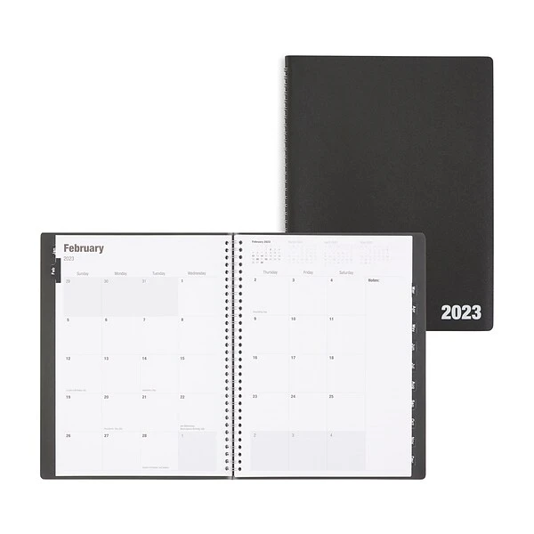 2023 Quill Brand® 8" X 11 14-Month Monthly/Weekly Planner, 8x11, Black (5216223QCC) 3 2023 Quill Brand® 8" X 11 14-Month Monthly/Weekly Planner, 8x11, Black (5216223QCC)