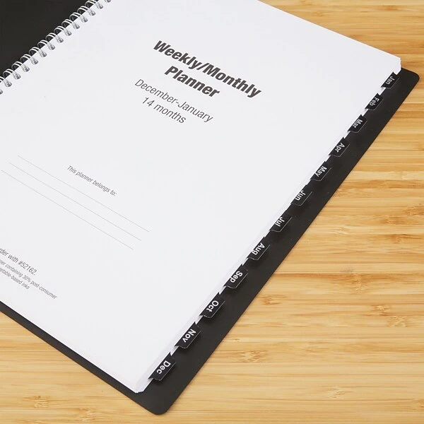 2023 Quill Brand® 8" X 11 14-Month Monthly/Weekly Planner, 8x11, Black (5216223QCC) 7 2023 Quill Brand® 8" X 11 14-Month Monthly/Weekly Planner, 8x11, Black (5216223QCC) - Image 5