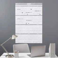 2023 Quill Brand® 32" X 48" Monthly Dry Erase Wall Calendar W/Marker, Reversible, Gray (5216723QCC) 11 2023 Quill Brand® 32" X 48" Monthly Dry Erase Wall Calendar W/Marker, Reversible, Gray (5216723QCC) -Office Supplies Discount s1225497 s7