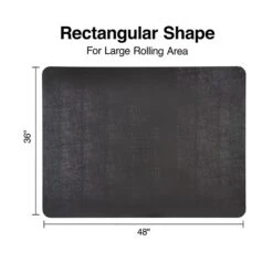 Quill Brand® 36" X 48" Low-Pile Chair Mat, Black, No Lip (26991) -Office Supplies Discount s1225768 s7