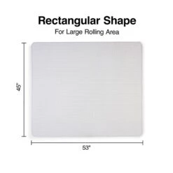 Quill Brand® Carpet Chair Mat, 45" X 53'', Crystal Clear (27014-US/CC) -Office Supplies Discount s1225813 s7